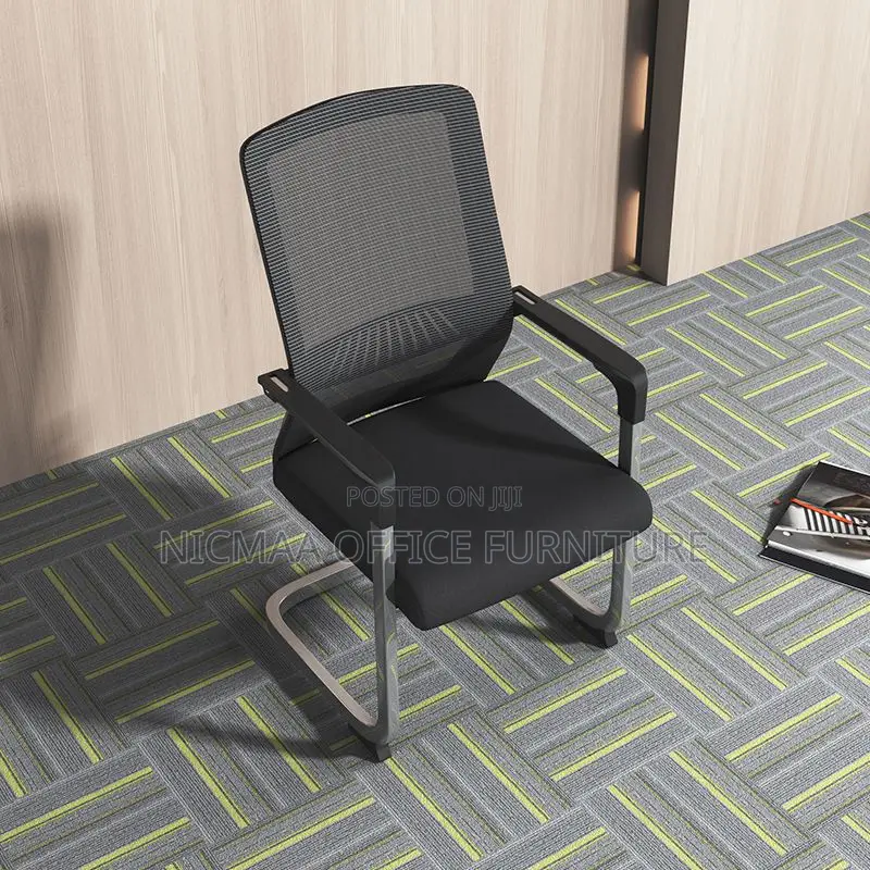 Strong Black Mesh Medium Black Secretarial Seat