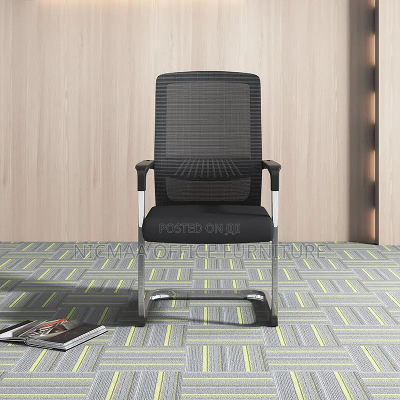 Strong Black Mesh Medium Black Secretarial Seat