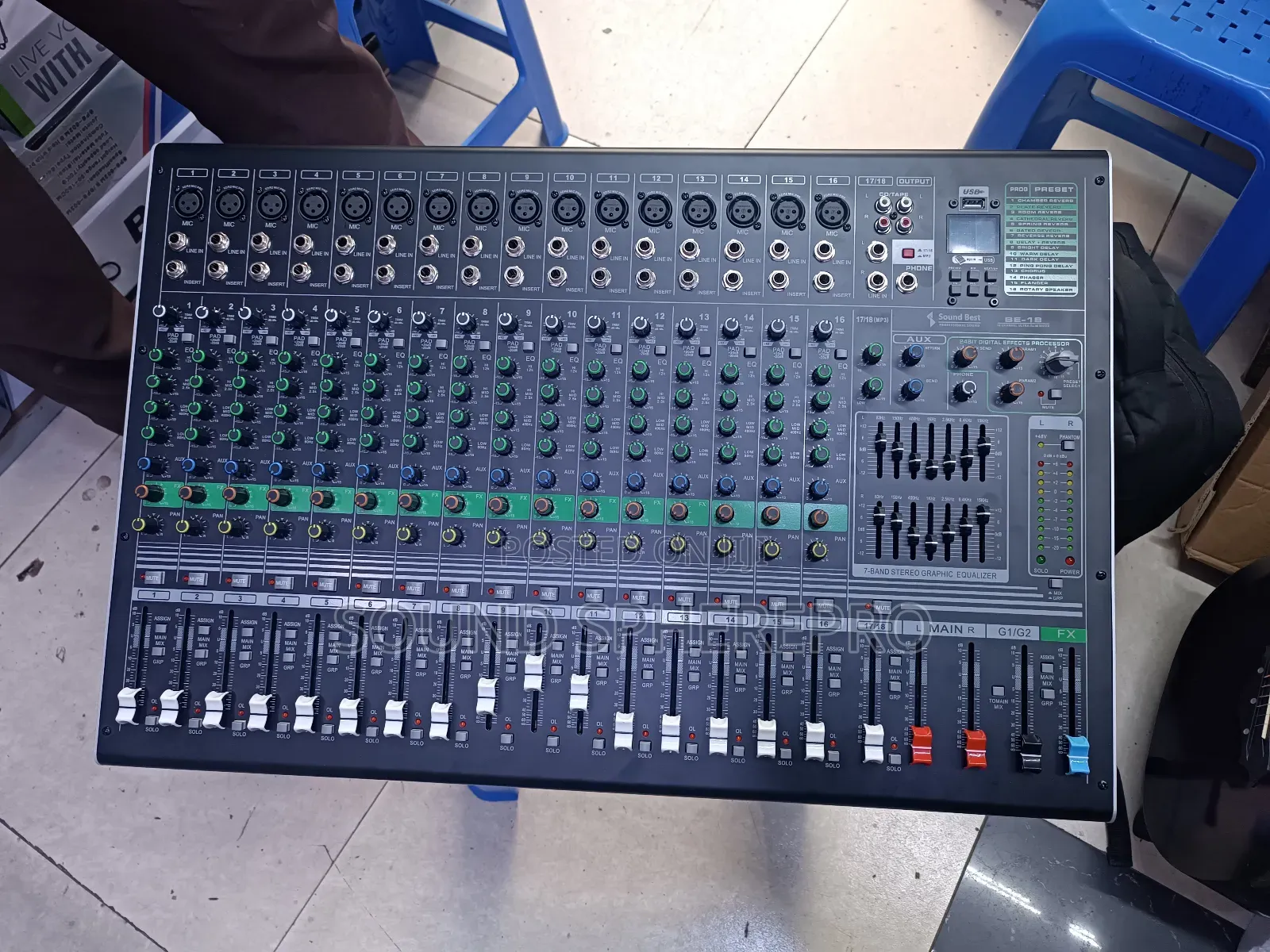 Soundbest Be 18 16 Channel Mixer