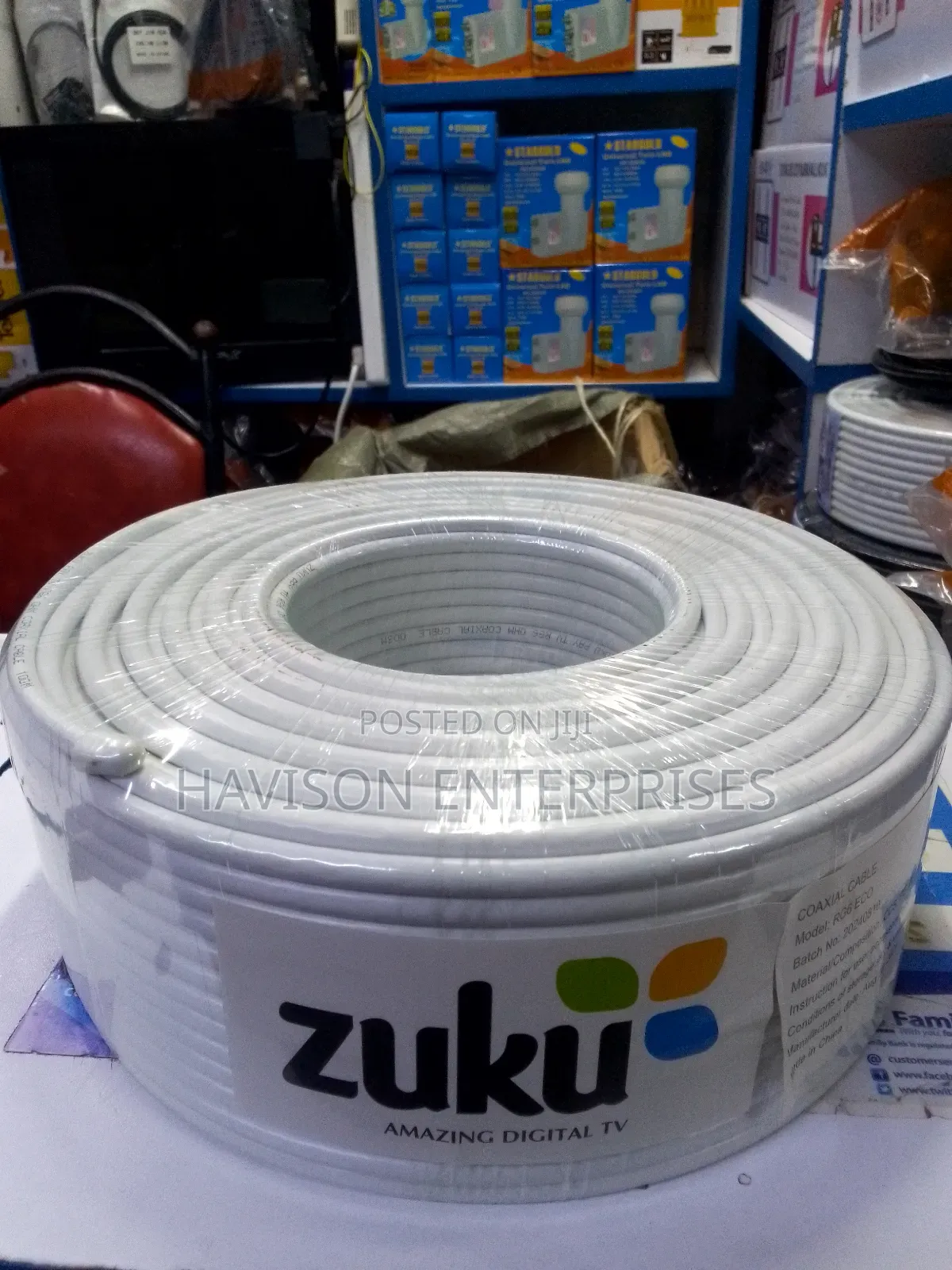 100m Zuku Coaxial Cable