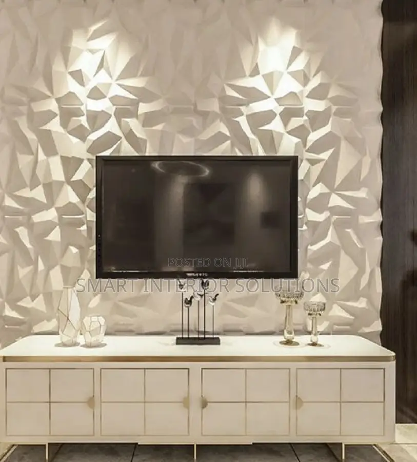 White 3d Wall Panels