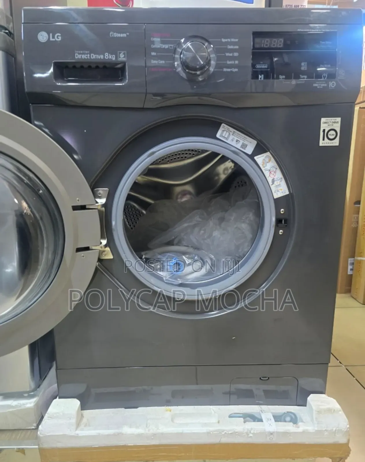 Lg F4j3tyg6j Front Load Washing Machine, 8kg