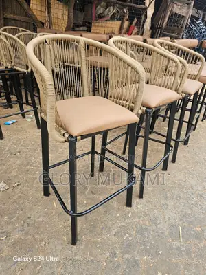 Wooven High Bar Chairs