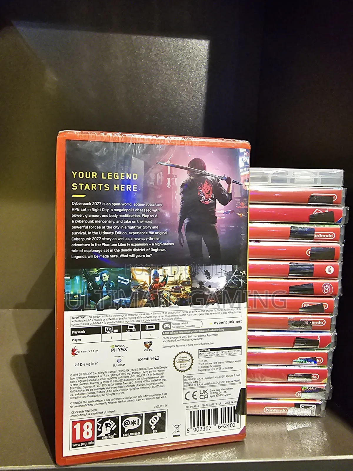Nintendo Switch 2 Cyberpunk 2077 Ultimate Edition