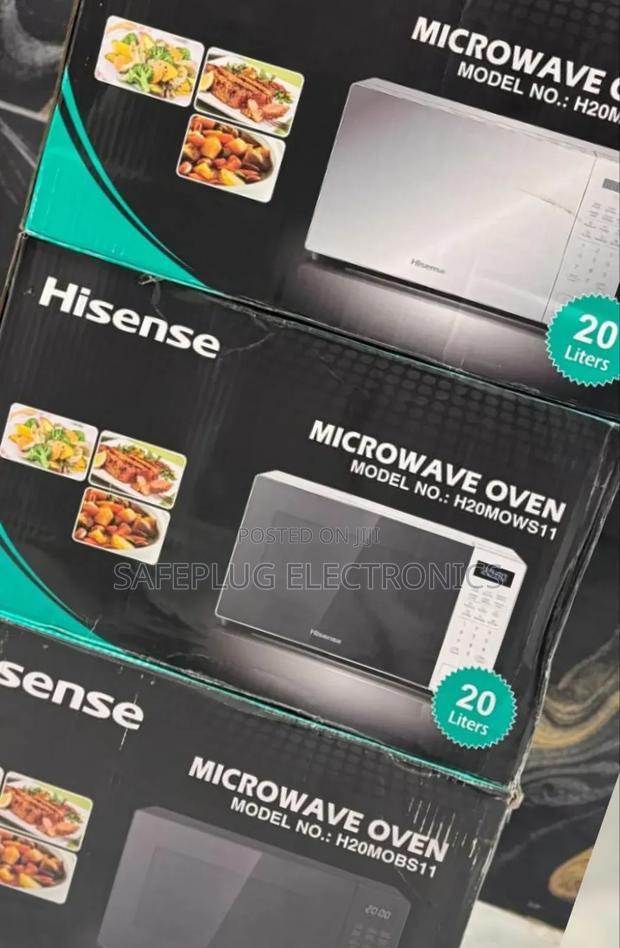 Black Hisense Microwave