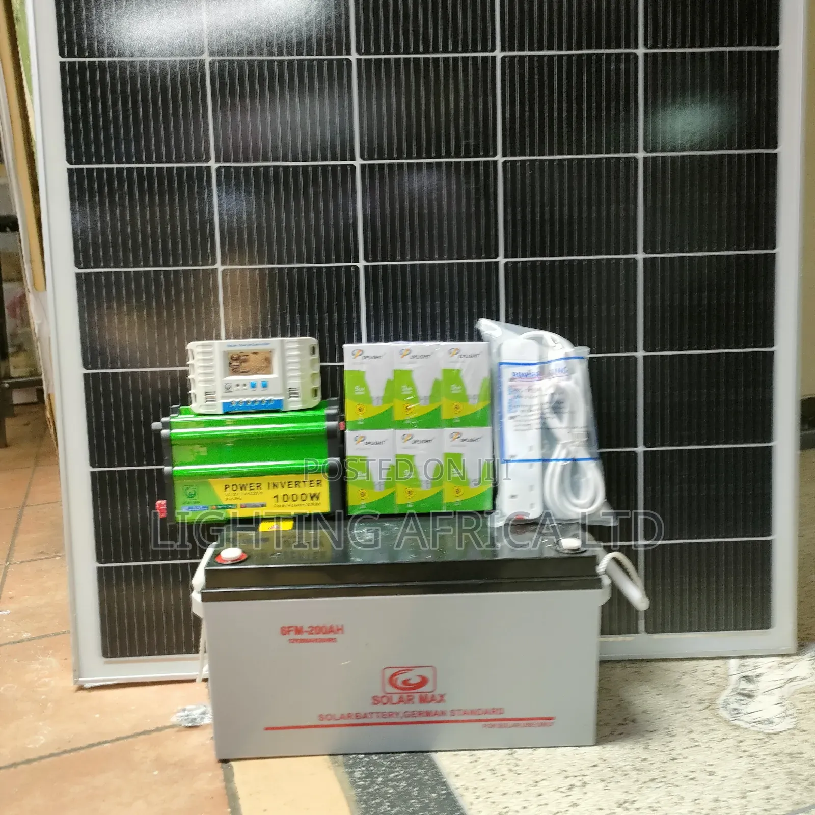 575watts Solar Panel - 200ah Battery - 1000w Inverter - 200ah Battery