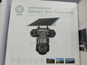 V380 Triple Lens(Trinocular) 4g Simcard Solar PTZ Camera