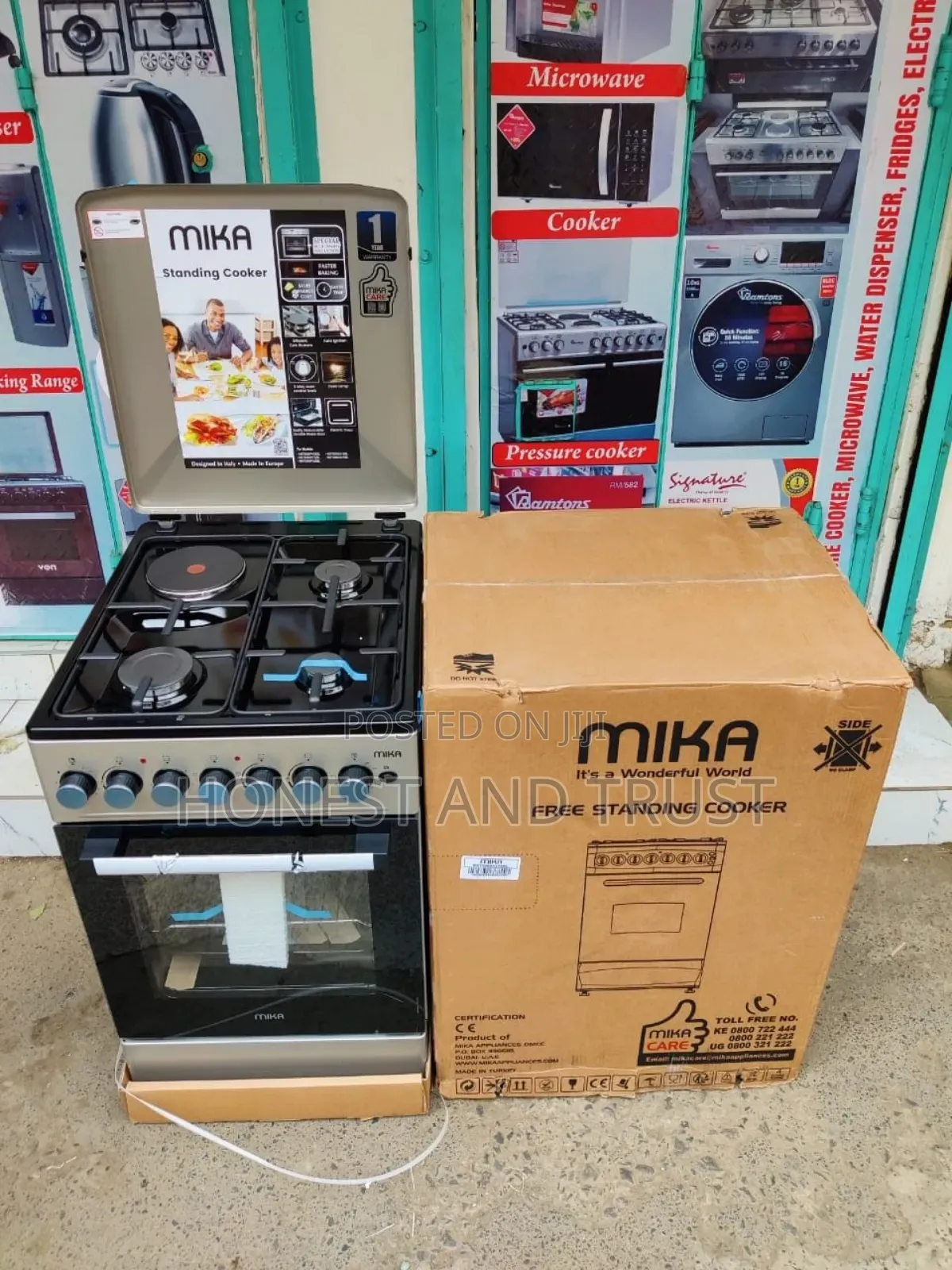*Mika Standing Cooker, 50cm X 60cm With Electric Oven