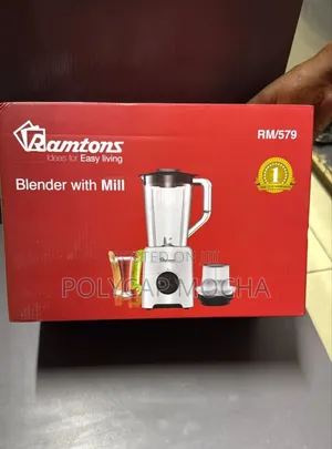 Ramtons Blender + Mill 1.5 Liters 2 Speed (Rm/579)