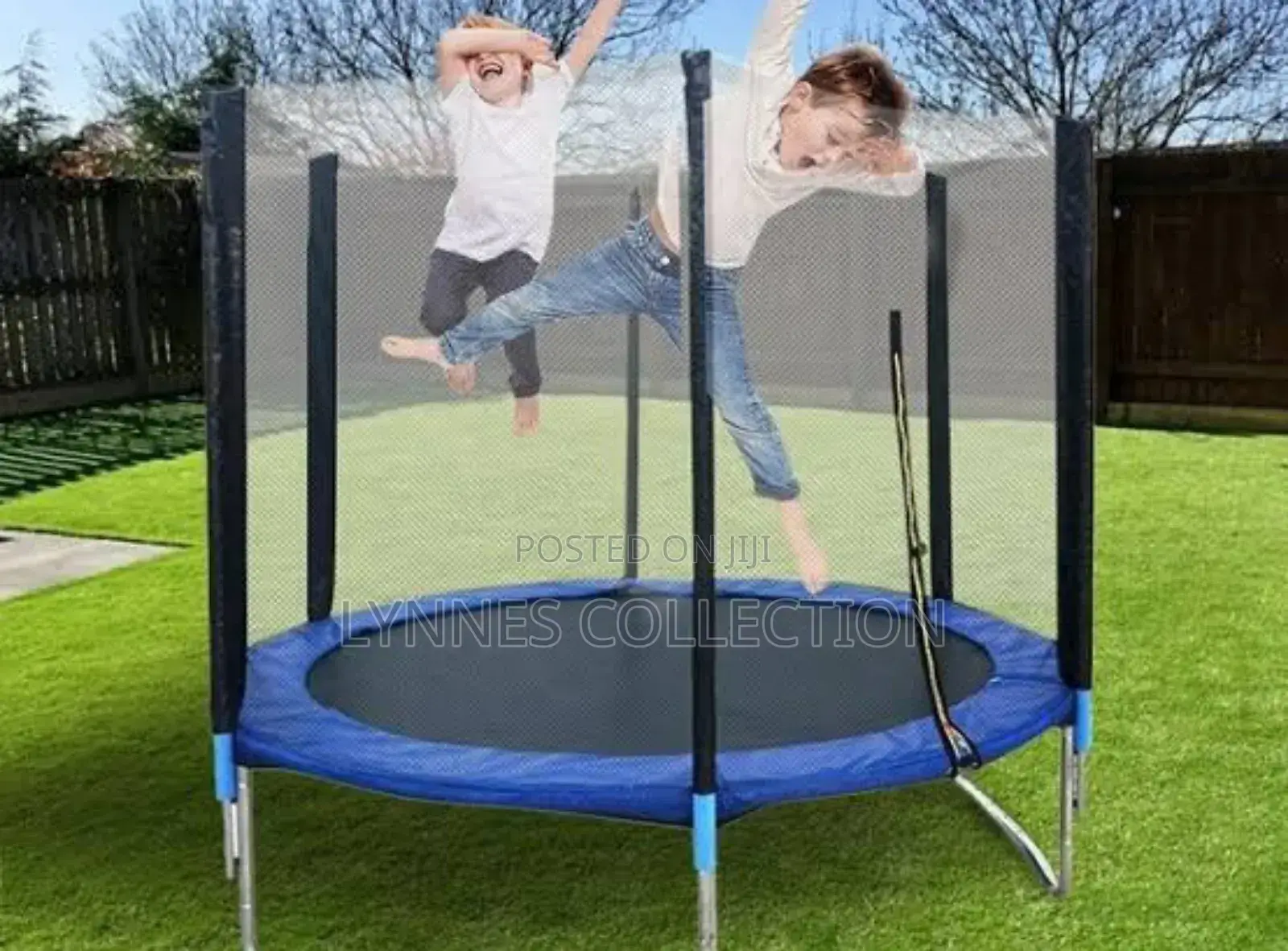6ft Children's Trampoline With Safety Enclosure Net,For 6-11 Year Olds