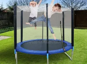 6ft Children's Trampoline With Safety Enclosure Net,For 6-11 Year Olds