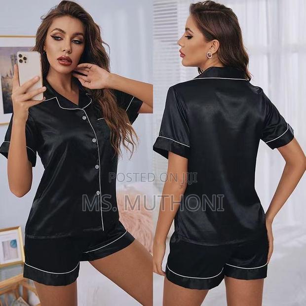 High Quality Sleek Silk Pajamas - main view