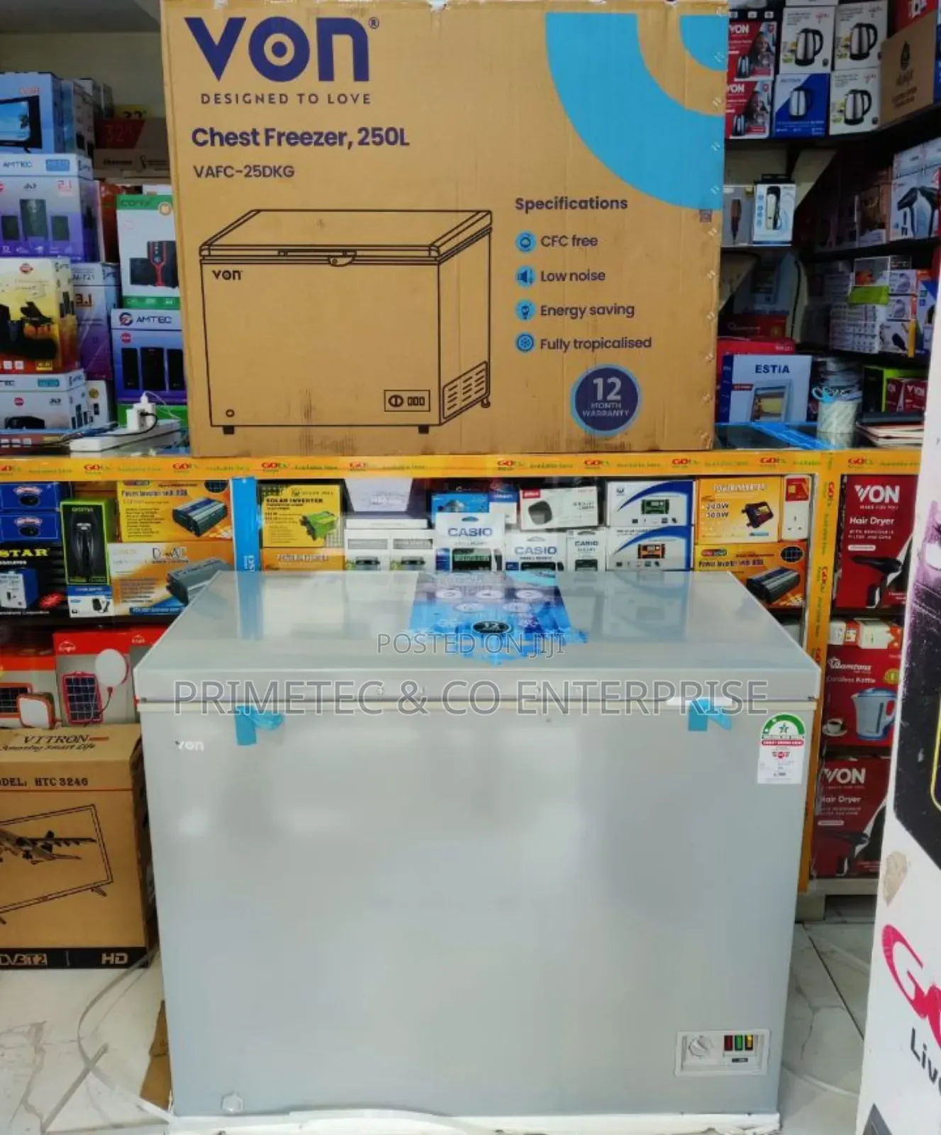 Von Chest Freezer 250l