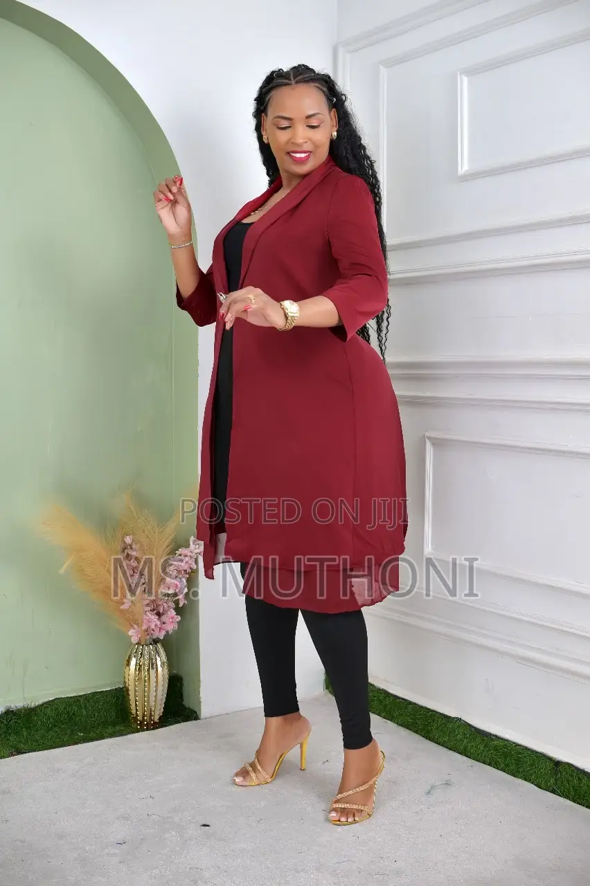 Elegant Original Chiffon Fancy Kimono Blazer Sizes M-2xl (42-48)