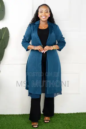 Elegant Original Chiffon Fancy Kimono Blazer Sizes M-2xl (42-48)