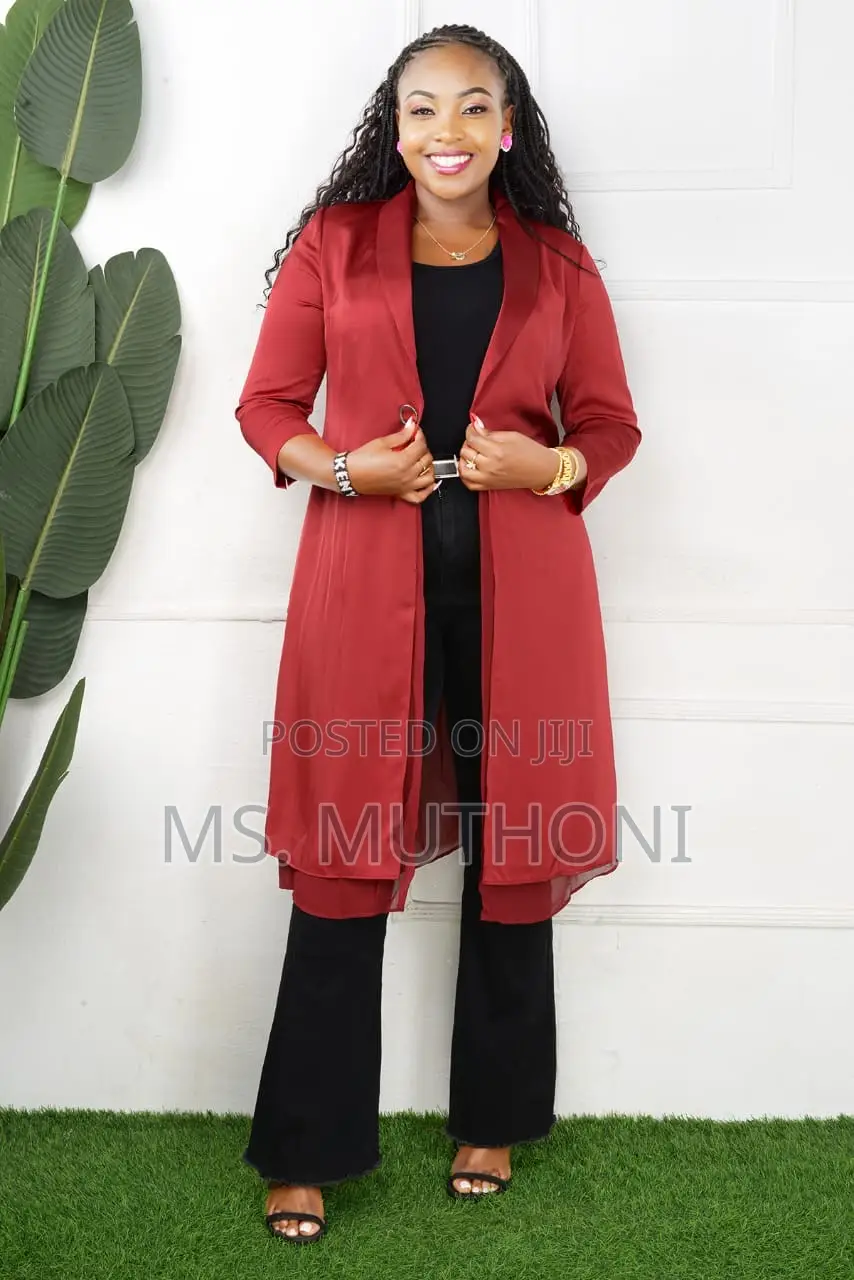 Elegant Original Chiffon Fancy Kimono Blazer Sizes M-2xl (42-48)