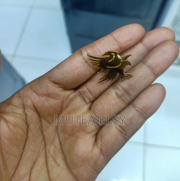 Gold Silver Eagle Brooches - main view