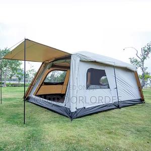 8–12 Man Double Layer Full Cover Camping Tent – 2 Room Design - main view