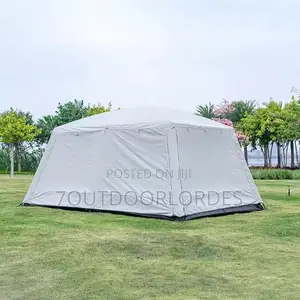 8–12 Man Double Layer Full Cover Camping Tent – 2 Room Design