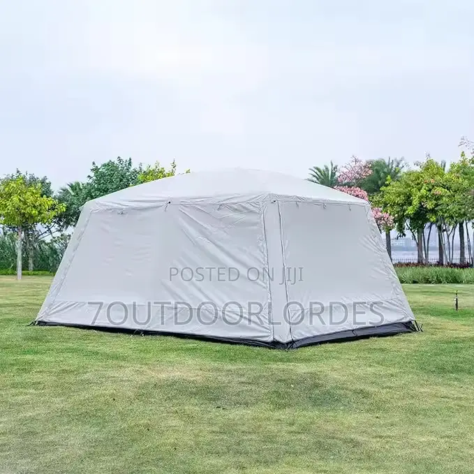 8–12 Man Double Layer Full Cover Camping Tent – 2 Room Design