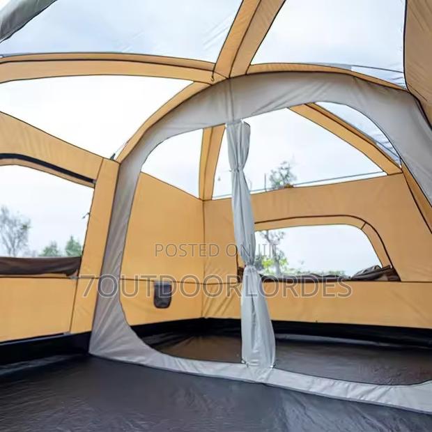 8–12 Man Double Layer Full Cover Camping Tent – 2 Room Design - thumbnail 6