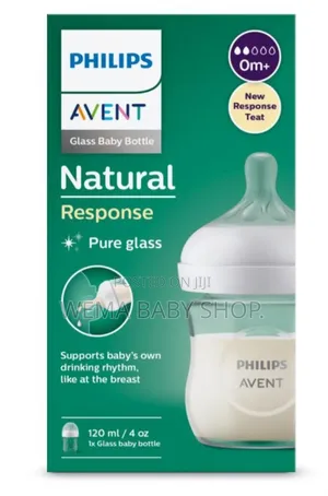 120ml (4oz) Philips Avent Natural Response Glass Baby Bottle