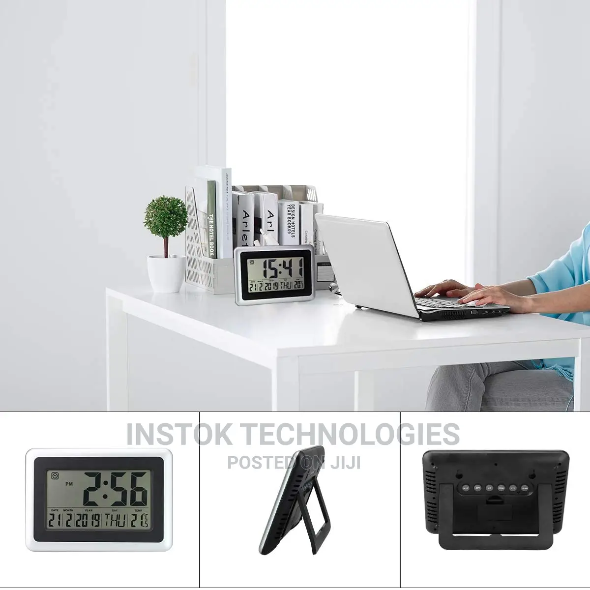 Digital LED Wall Clock With Alarm,Date,Temperature