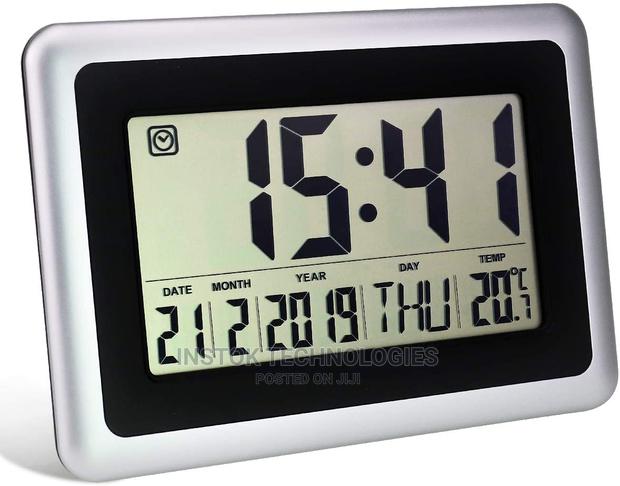 Digital LED Wall Clock With Alarm,Date,Temperature - thumbnail 2