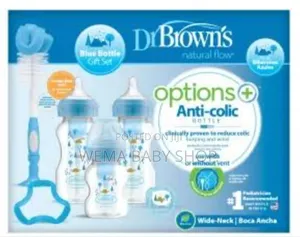 Dr. Browns Natural Flow Anti-Colic Option+ Wide Neck Bottle Set