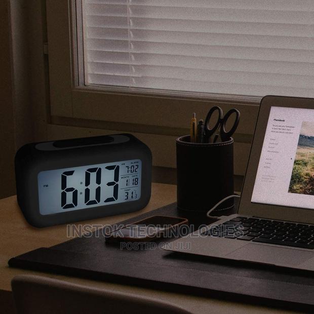 LED Digital Backlit Alarm Clock Withthermometre and Calender - thumbnail 5