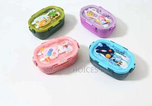 Partitioned Lunchbox - Colours: Purple, Green, Blue, Pink - main view