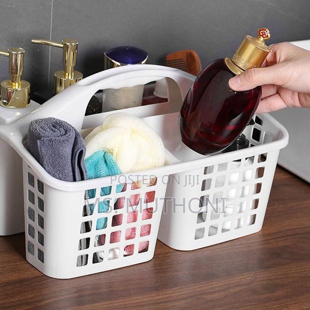3 Compartments Plastic Shower Caddy Basket - thumbnail 2
