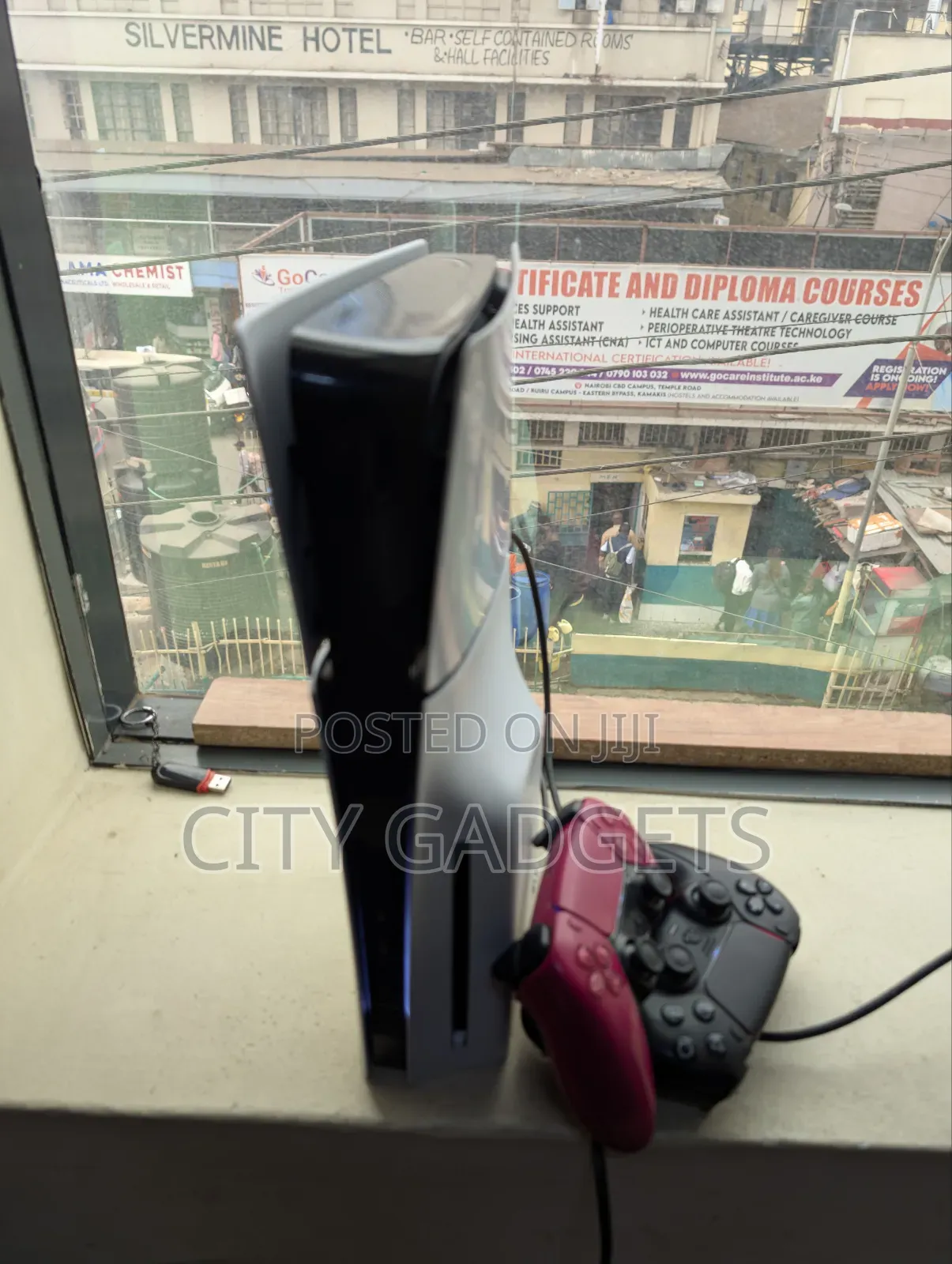 Playstation 5 Slim Disc Version Used With Two Controllers