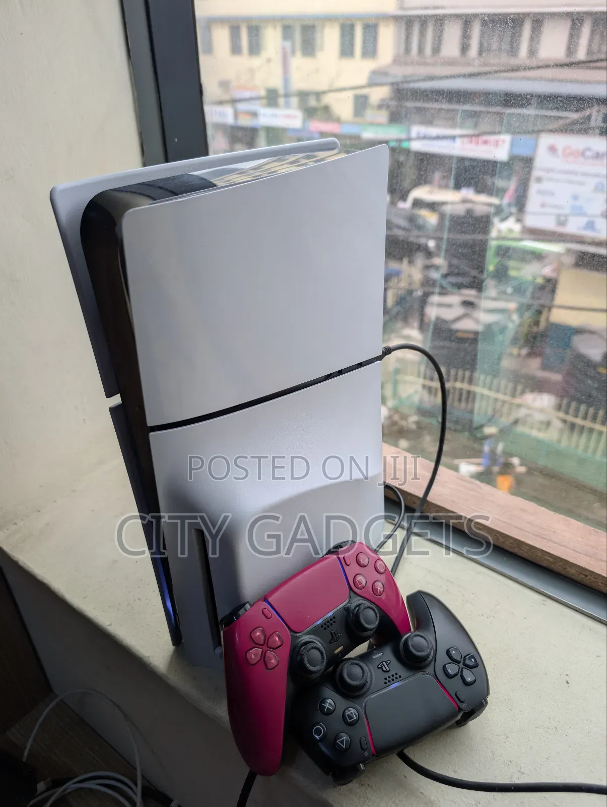 Playstation 5 Slim Disc Version Used With Two Controllers