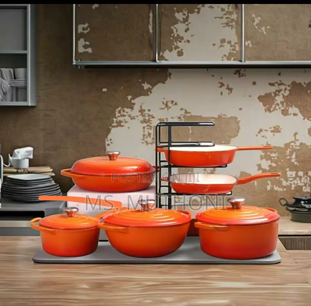 Healthy Option 11pcs Sfe Cast Iron Cooking Pots Now Available.