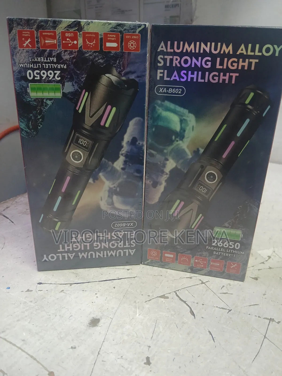 Kezu Flashlight Torch With Zoom - Powerbank