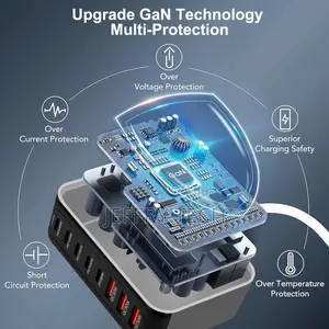 600w Usb a Usb C Charging Station,5 Type-C Ports 【2×140w, 2