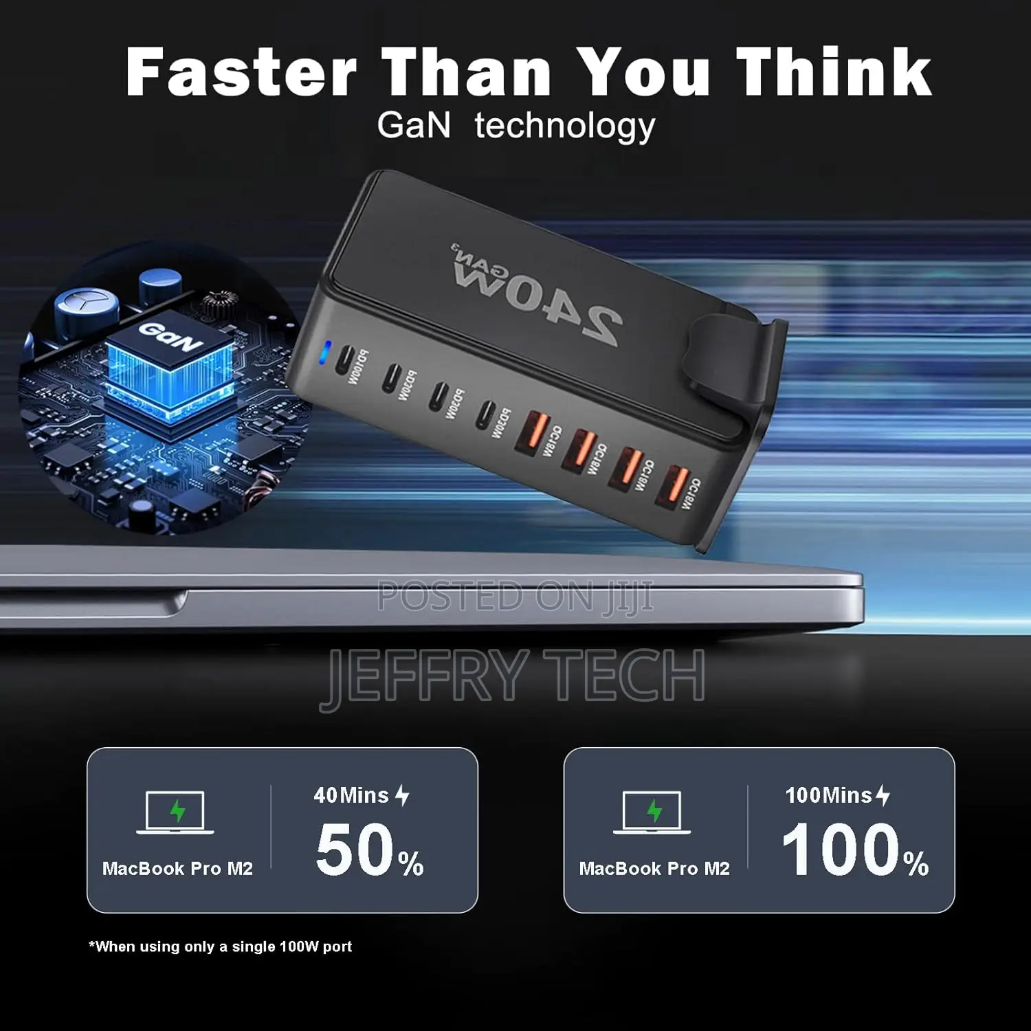 240w Usb C Charger Charging Station - 4 Type-C Ports (100w,