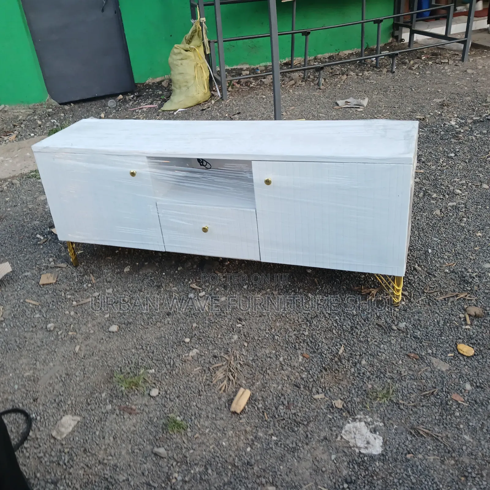 White Television Stand