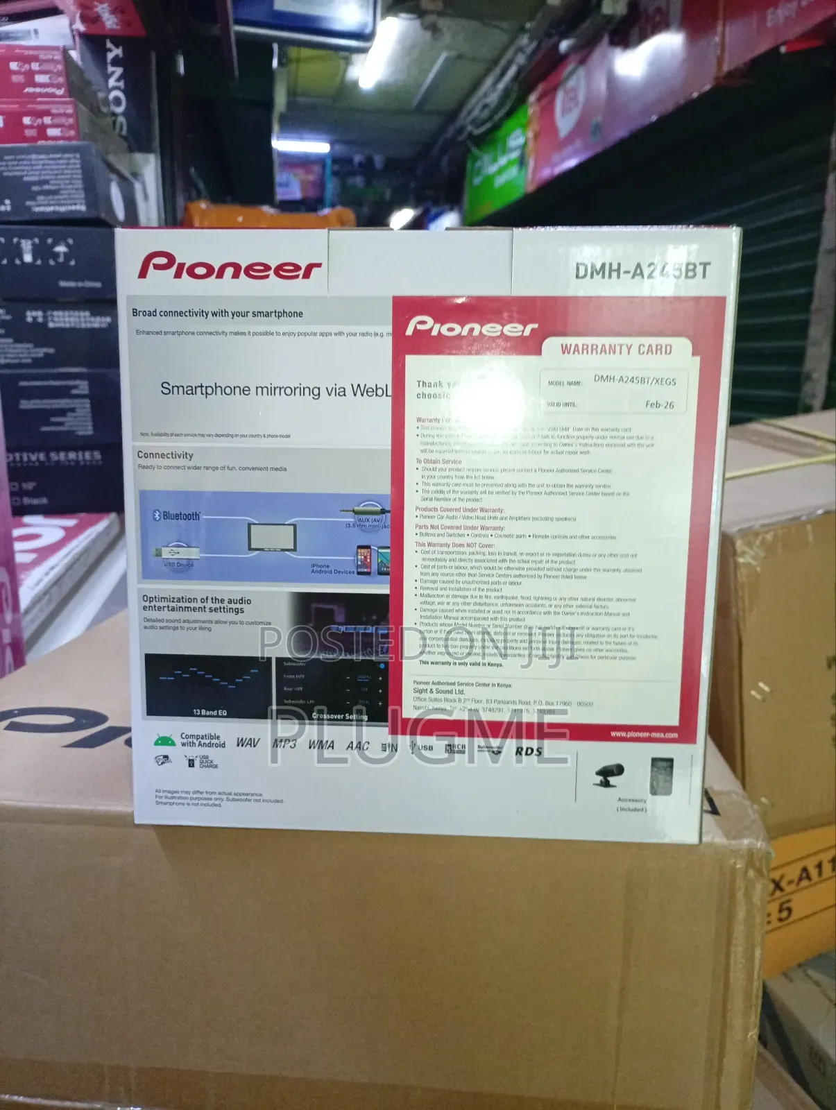 Pioneer DMH-A245bt Multimedia Receiver, a Car Stereo System