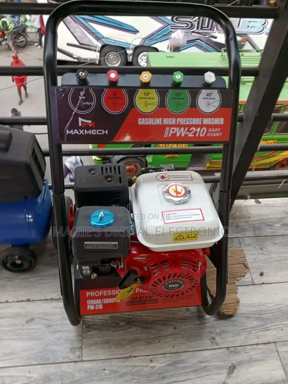 Well Performing 3000psi Maxmech Petrol Pressure Washer