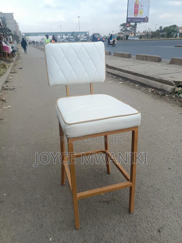 High Bar Chair, Cream White