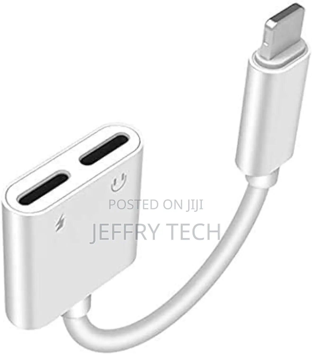 2 in 1 Dual Lightning Adapter Splitter for iPhone,Dongle H