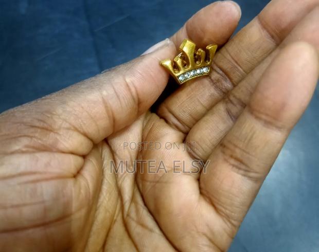 Gold,Silver White Crown Lapel Pins - main view