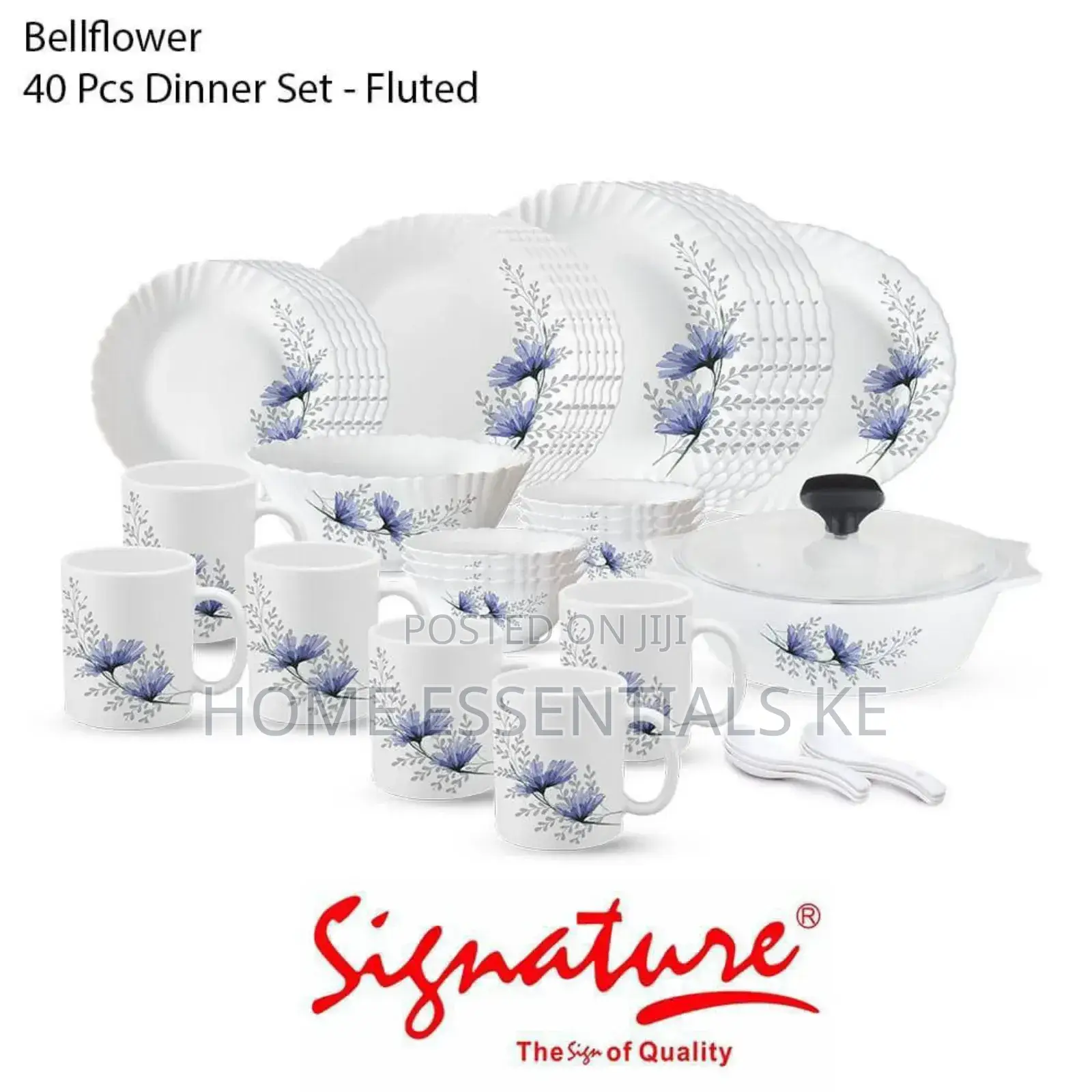 40pcs Signature Glass Dinner Set-Many Prints Available