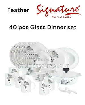 40pcs Signature Glass Dinner Set-Many Prints Available