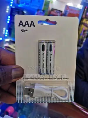 Usb Rechargeable Batteries Aaa Pack of 2 Units 600mwh