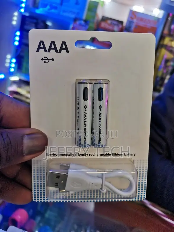 Usb Rechargeable Batteries Aaa Pack of 2 Units 600mwh