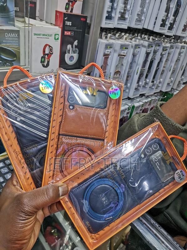 Samsung Galaxy Z Flip 6 5 4 3 Magnetic Pu Leather Stand Fold
