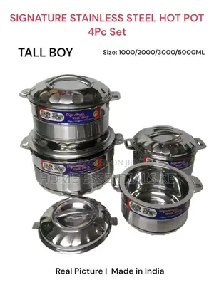 Tall Boy* 
Signature Stainless Steel Hot Pot 4pc Set ( 1l/2l/3l/5l)
